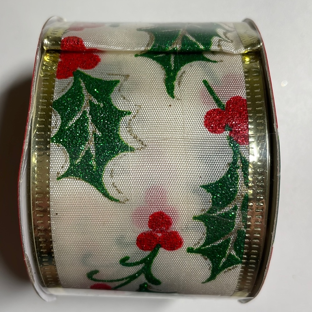 Christmas Holly Ribbon